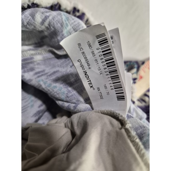 ZARA Patterned Purple and Blue Drawstring/elastic Pants Girl's Size 12-14 - Picture 10 of 14